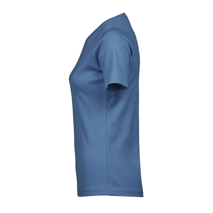 Ocean Blue - Side - Tee Jays Womens-Ladies Interlock Short Sleeve T-Shirt