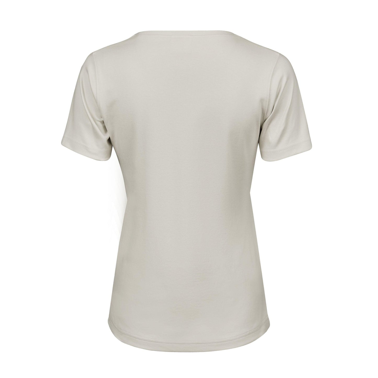 Cement - Back - Tee Jays Womens-Ladies Interlock Short Sleeve T-Shirt