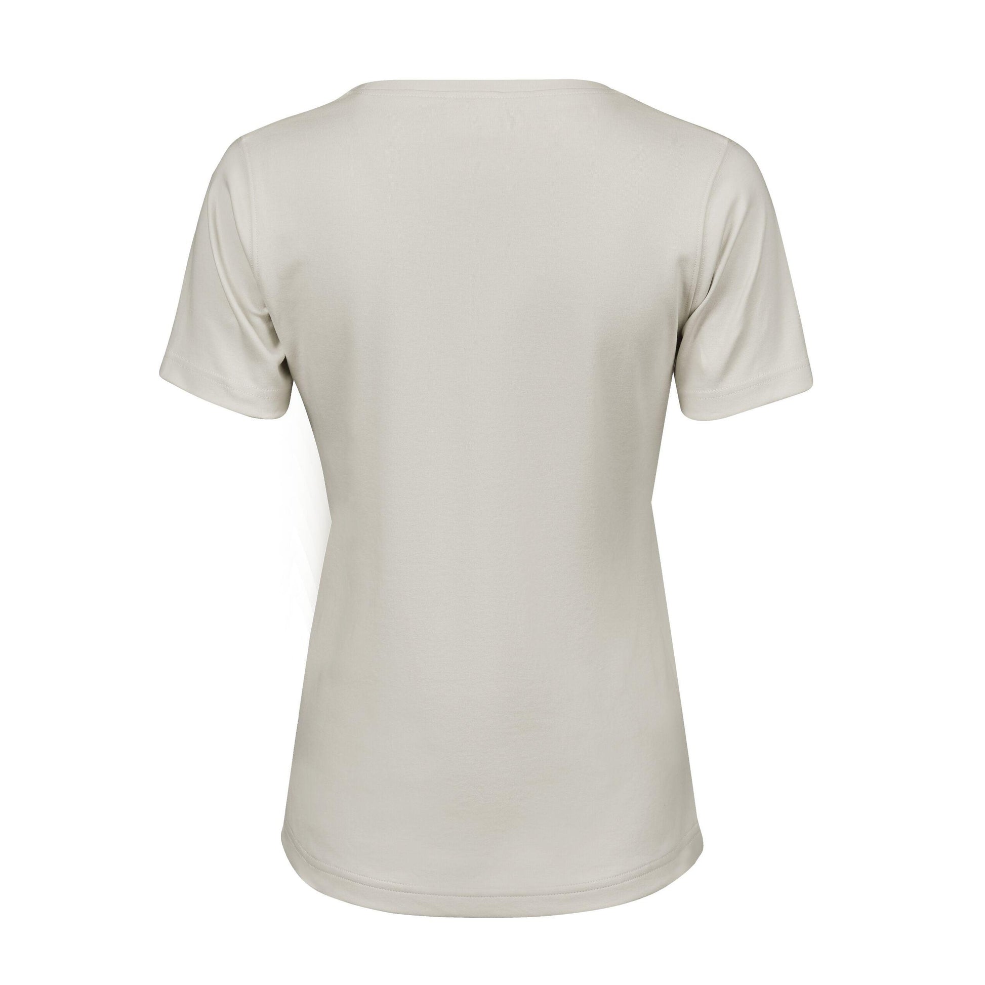 Cement - Back - Tee Jays Womens-Ladies Interlock Short Sleeve T-Shirt