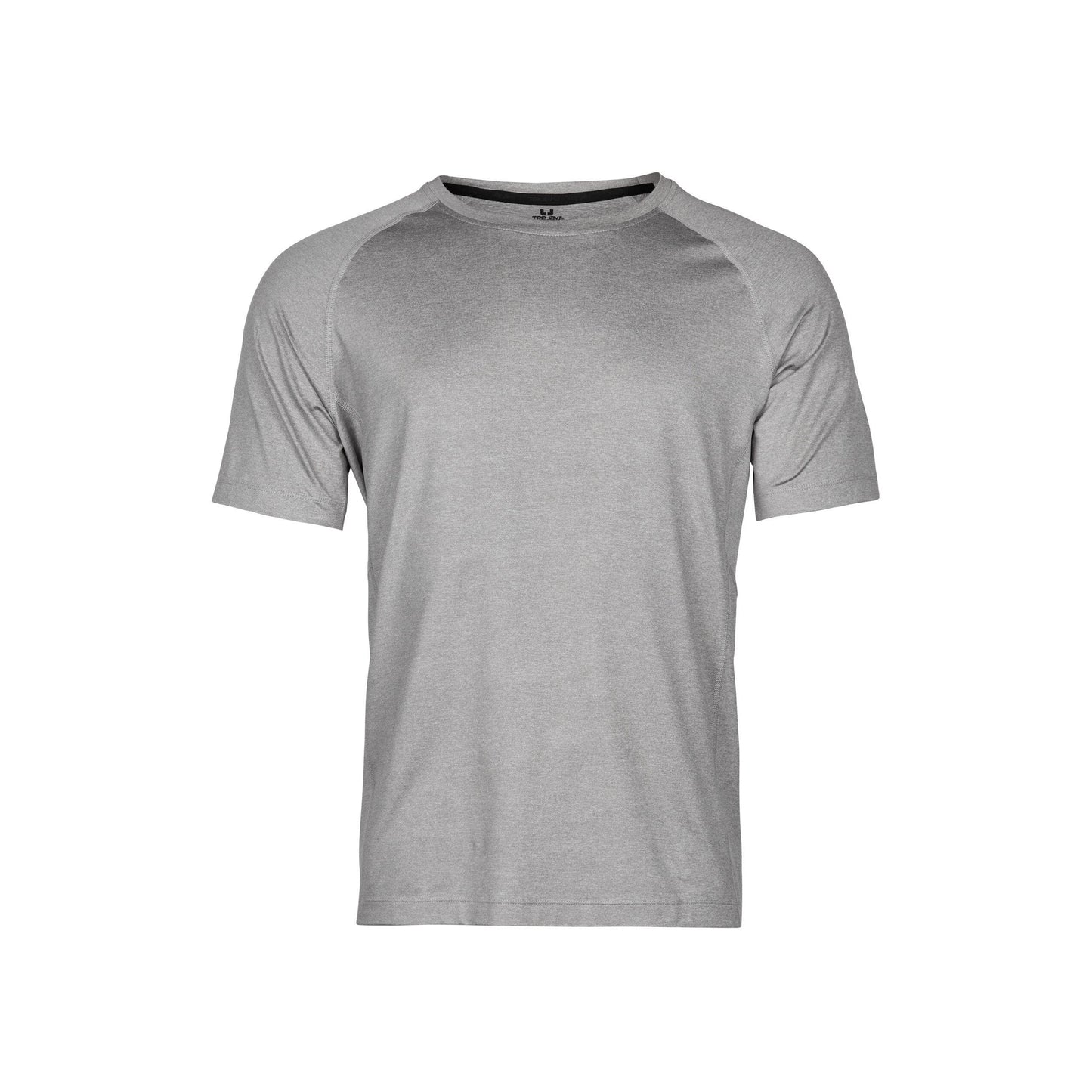 Grey Melange - Front - Tee Jays Mens Cool Dry Short Sleeve T-Shirt
