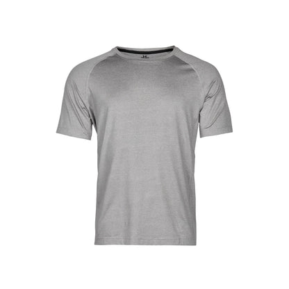 Grey Melange - Front - Tee Jays Mens Cool Dry Short Sleeve T-Shirt