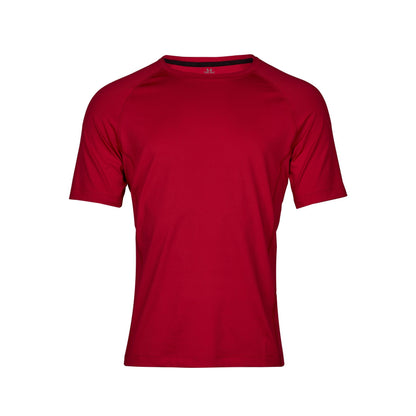 Red - Front - Tee Jays Mens Cool Dry Short Sleeve T-Shirt