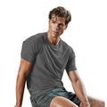Black Melange - Back - Tee Jays Mens Cool Dry Short Sleeve T-Shirt