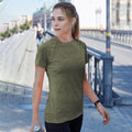 Olive Melange - Back - Tee Jays Womens-Ladies Cool Dry Short Sleeve T-Shirt