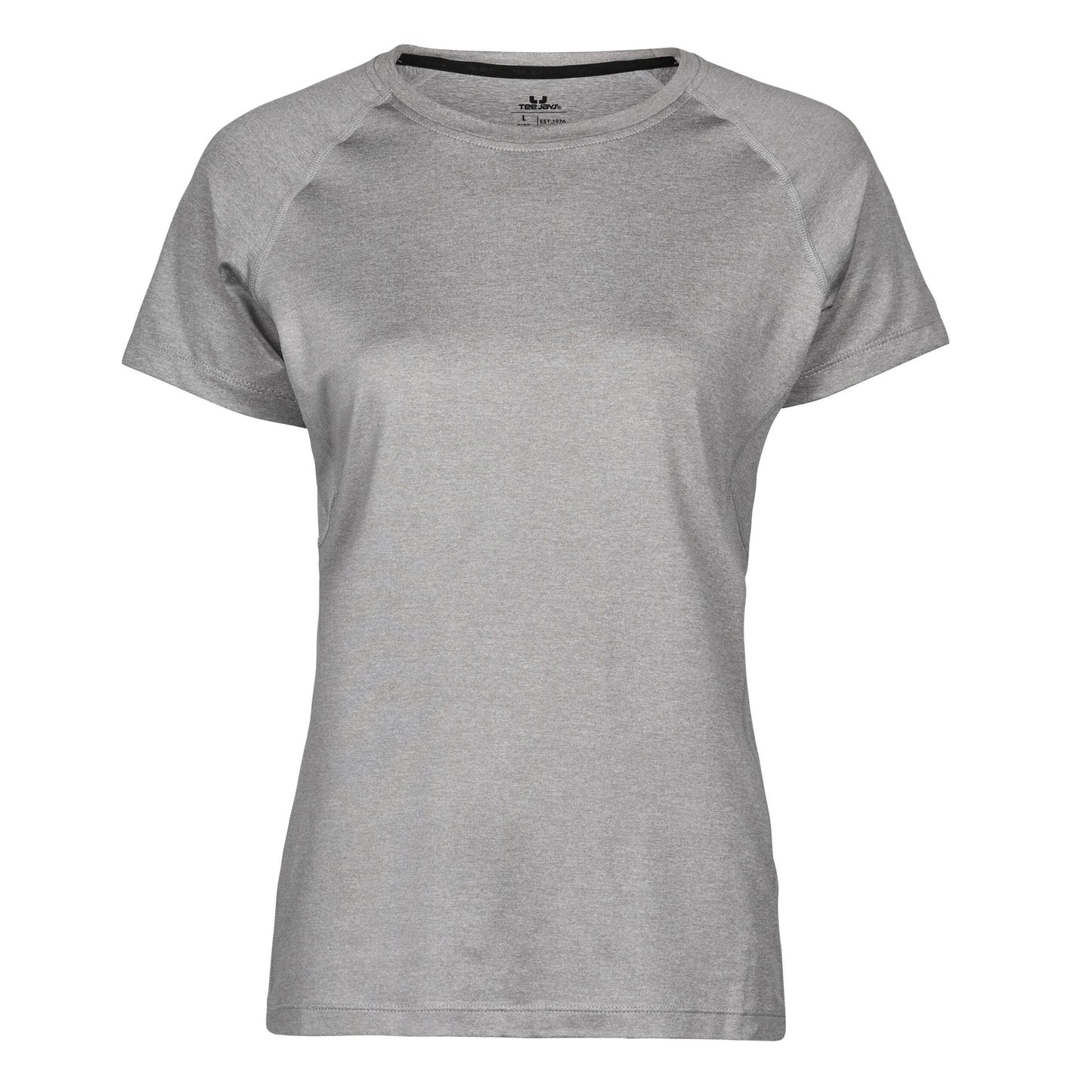Grey Melange - Front - Tee Jays Womens-Ladies Cool Dry Short Sleeve T-Shirt