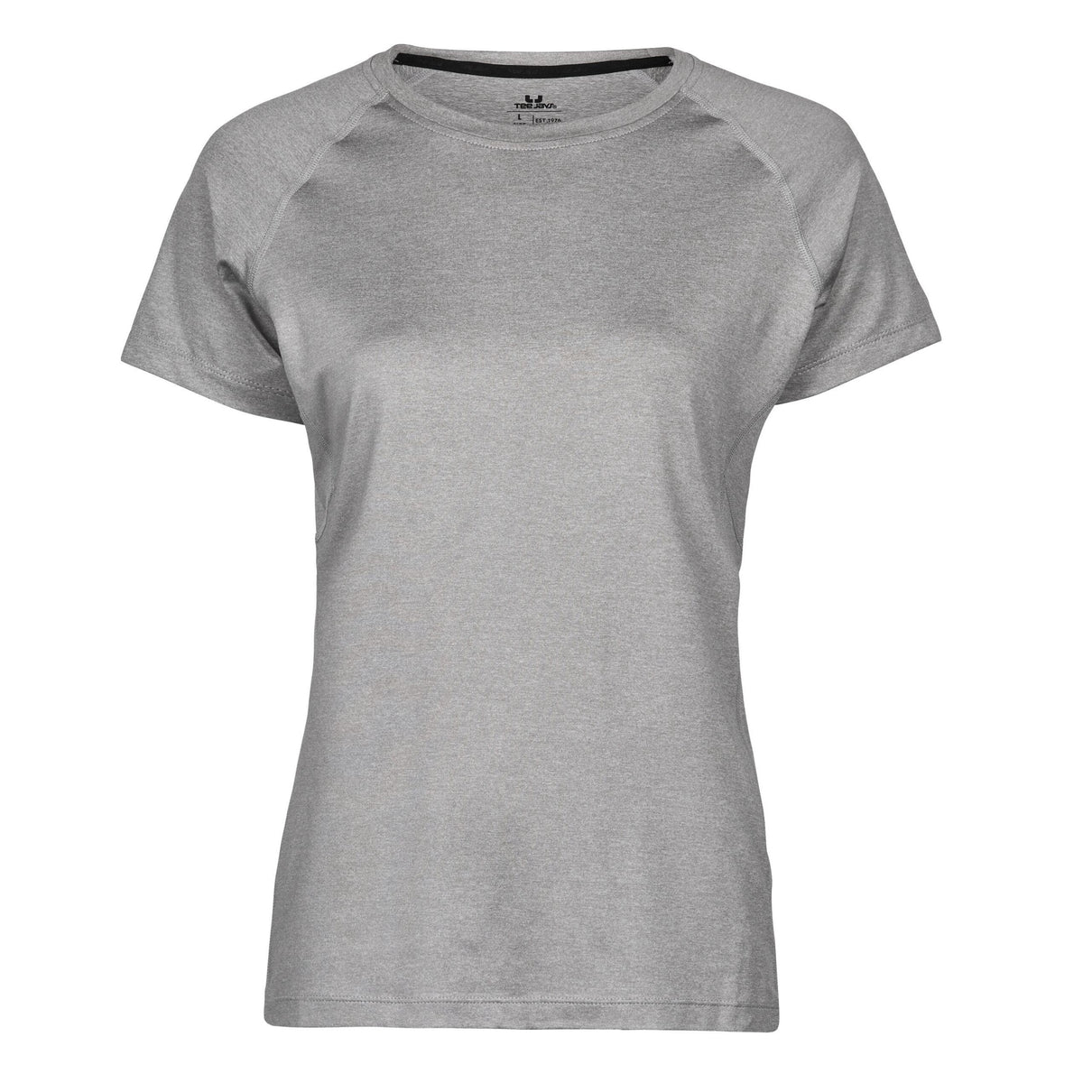 Grey Melange - Front - Tee Jays Womens-Ladies Cool Dry Short Sleeve T-Shirt