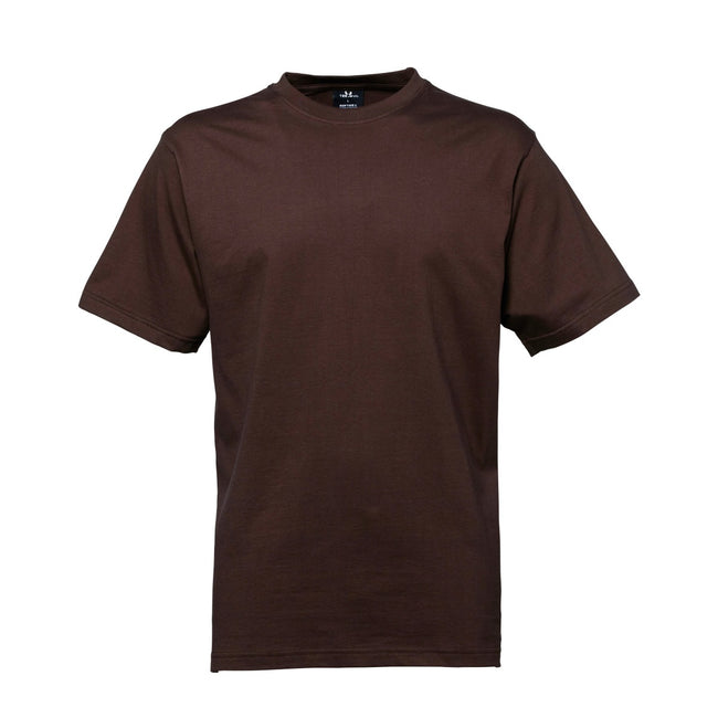 Chocolate - Front - Tee Jays Mens Short Sleeve T-Shirt