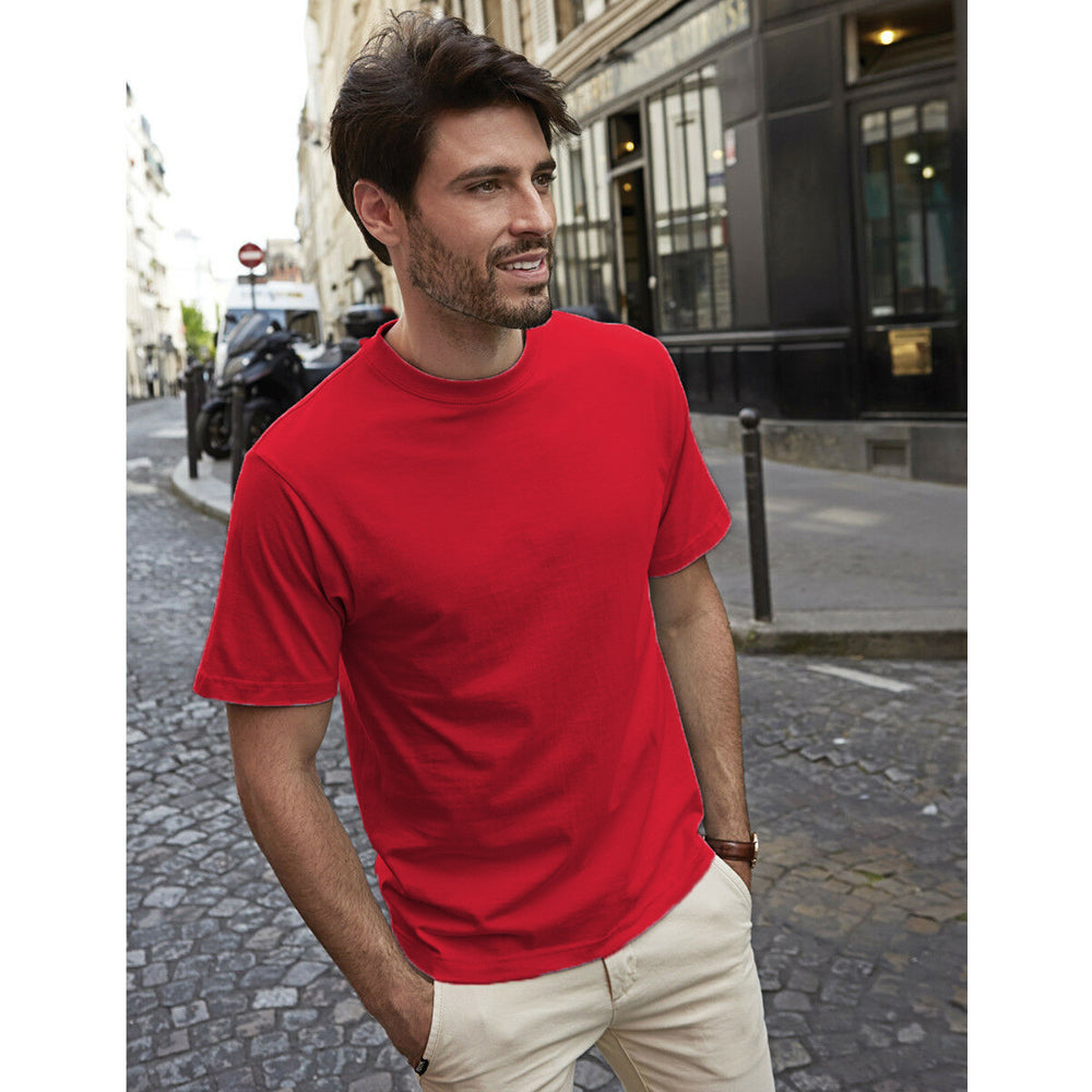 Red - Back - Tee Jays Mens Short Sleeve T-Shirt