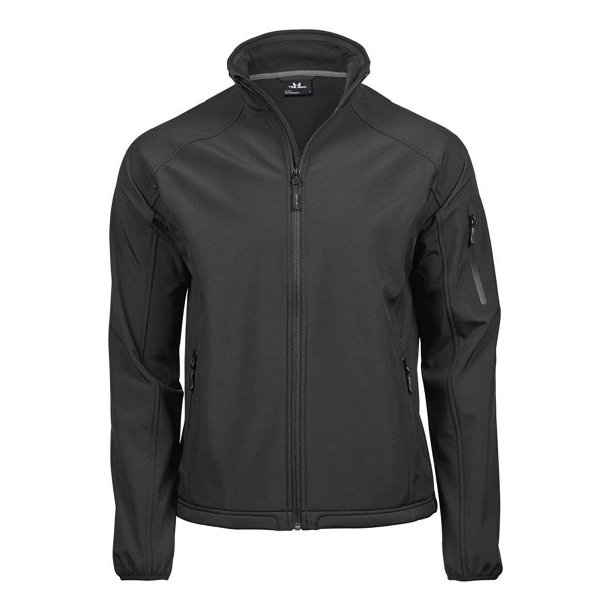 Black - Front - Tee Jays Mens Performance Softshell Jacket