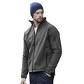 Black - Back - Tee Jays Mens Performance Softshell Jacket