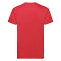 Red - Back - Fruit Of The Loom Mens Super Premium Short Sleeve Crew Neck T-Shirt