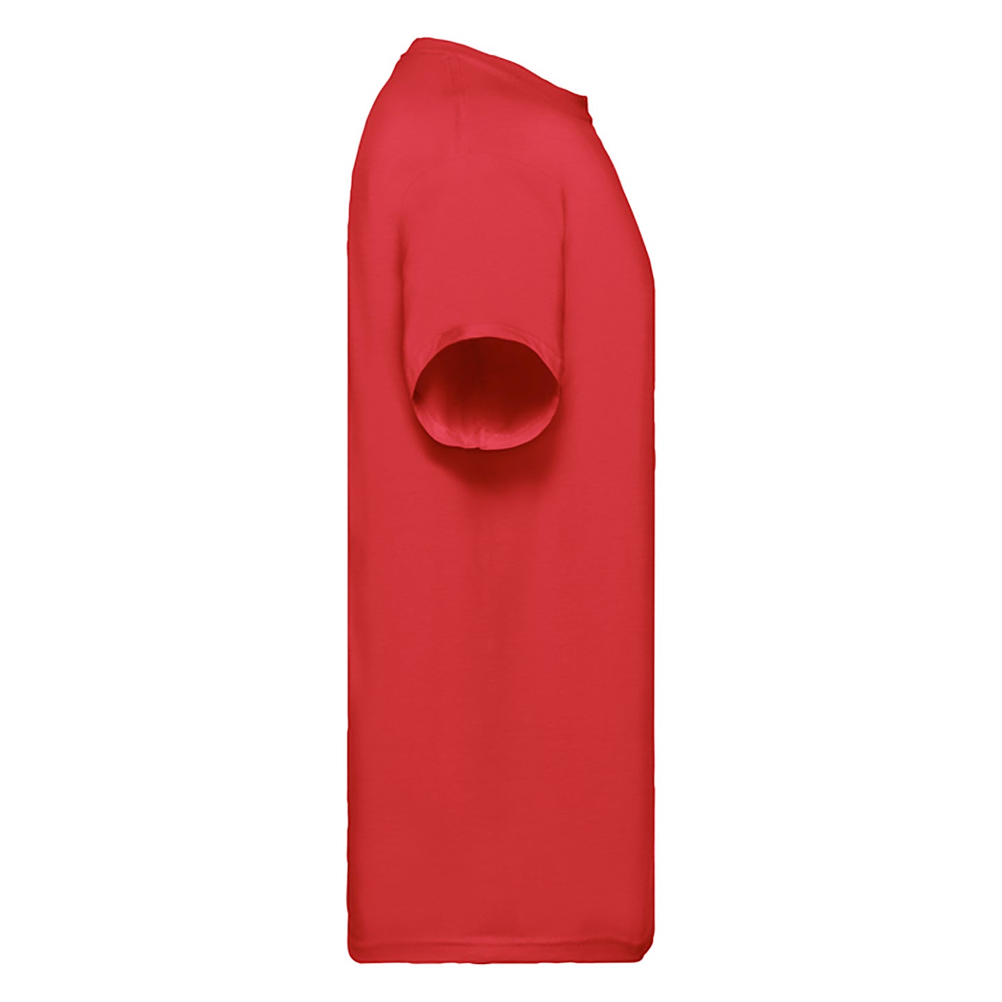 Red - Side - Fruit Of The Loom Mens Super Premium Short Sleeve Crew Neck T-Shirt