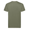 Classic Olive - Back - Fruit Of The Loom Mens Super Premium Short Sleeve Crew Neck T-Shirt