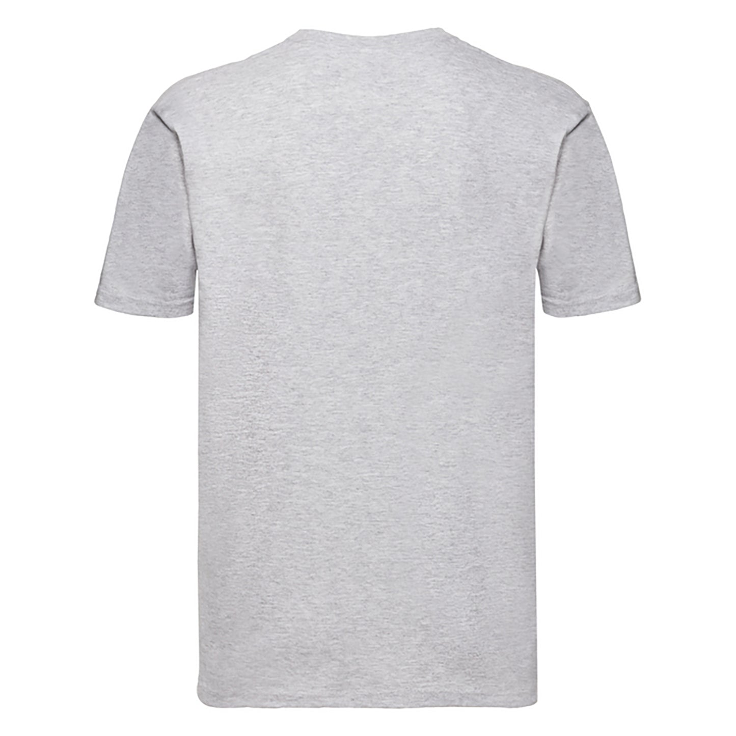 Heather Grey - Back - Fruit Of The Loom Mens Super Premium Short Sleeve Crew Neck T-Shirt