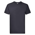 Deep Navy - Front - Fruit Of The Loom Mens Super Premium Short Sleeve Crew Neck T-Shirt