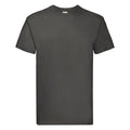 Light Graphite - Front - Fruit Of The Loom Mens Super Premium Short Sleeve Crew Neck T-Shirt