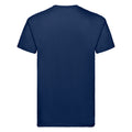 Navy - Back - Fruit Of The Loom Mens Super Premium Short Sleeve Crew Neck T-Shirt