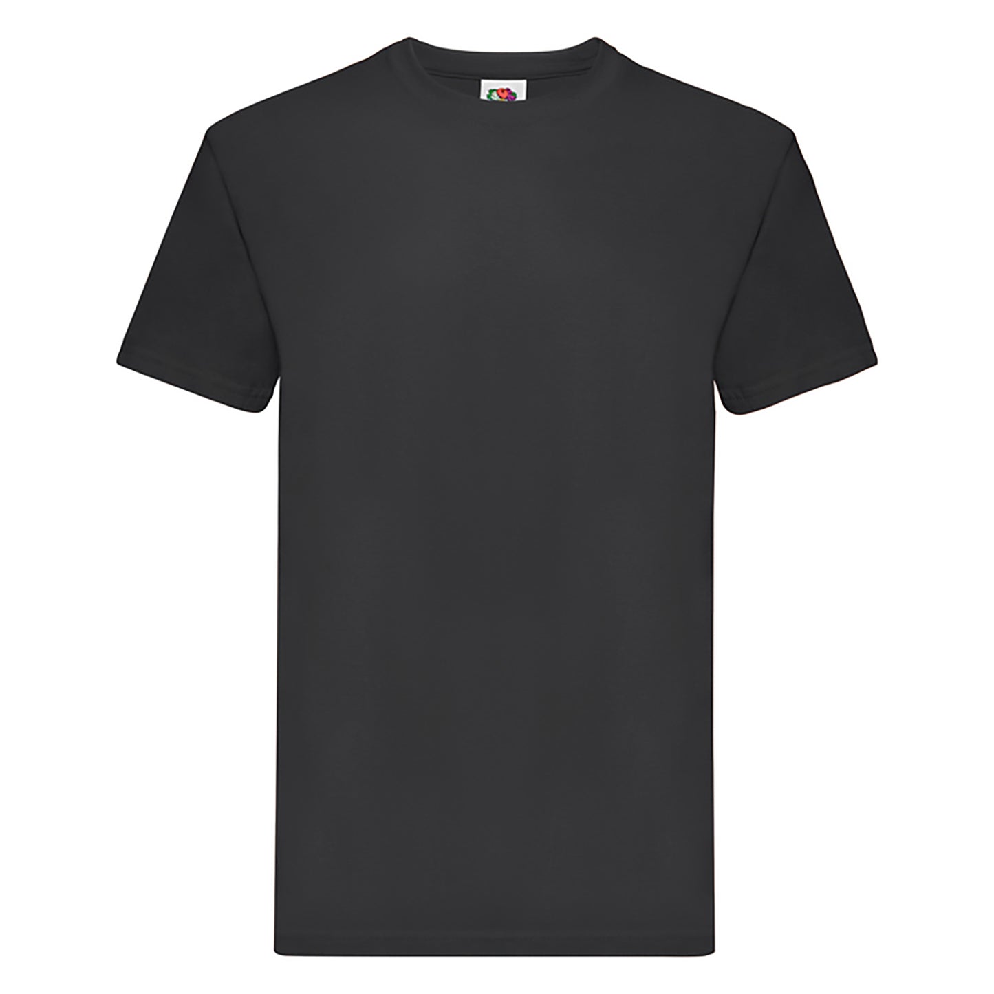 Black - Front - Fruit Of The Loom Mens Super Premium Short Sleeve Crew Neck T-Shirt