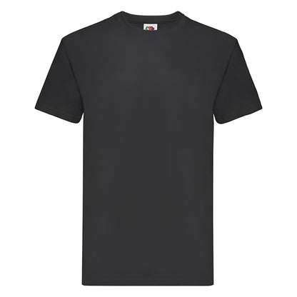 Black - Front - Fruit Of The Loom Mens Super Premium Short Sleeve Crew Neck T-Shirt