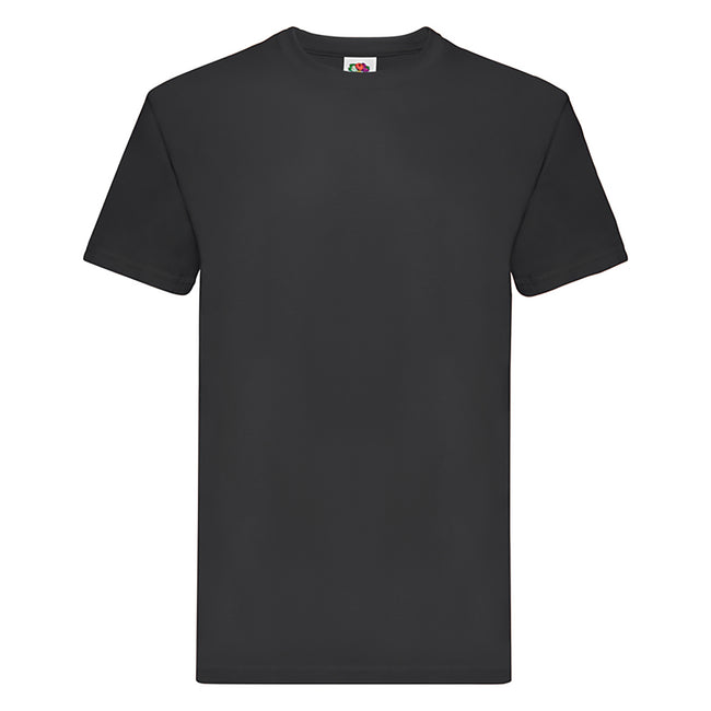 Black - Front - Fruit Of The Loom Mens Super Premium Short Sleeve Crew Neck T-Shirt
