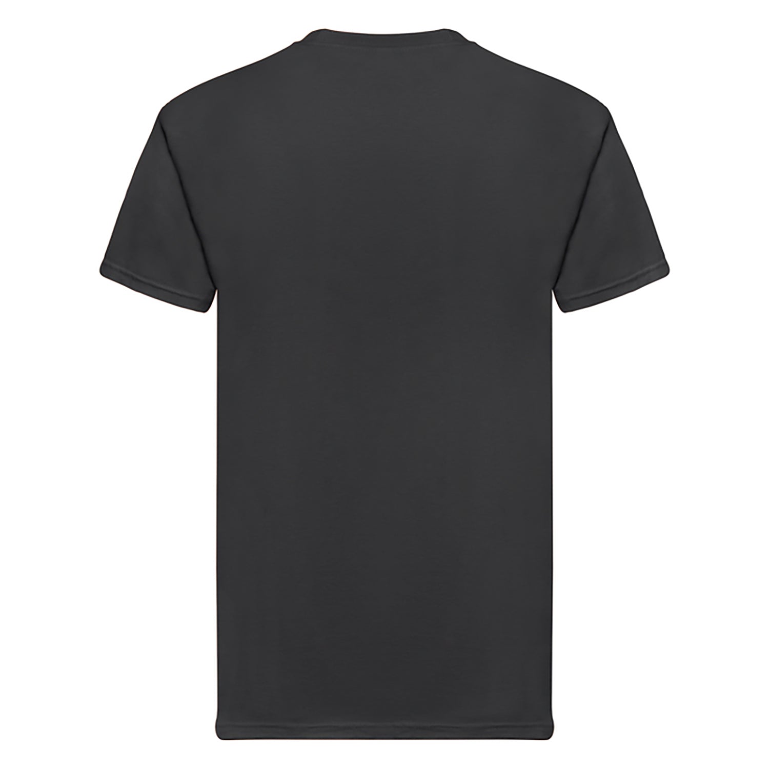 Black - Back - Fruit Of The Loom Mens Super Premium Short Sleeve Crew Neck T-Shirt