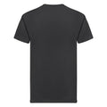 Black - Back - Fruit Of The Loom Mens Super Premium Short Sleeve Crew Neck T-Shirt