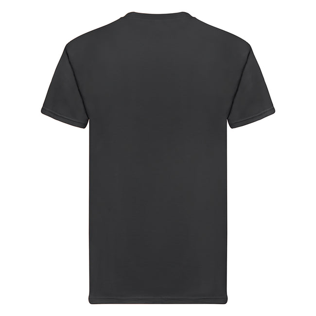 Black - Back - Fruit Of The Loom Mens Super Premium Short Sleeve Crew Neck T-Shirt