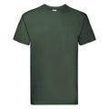 Bottle Green - Front - Fruit Of The Loom Mens Super Premium Short Sleeve Crew Neck T-Shirt