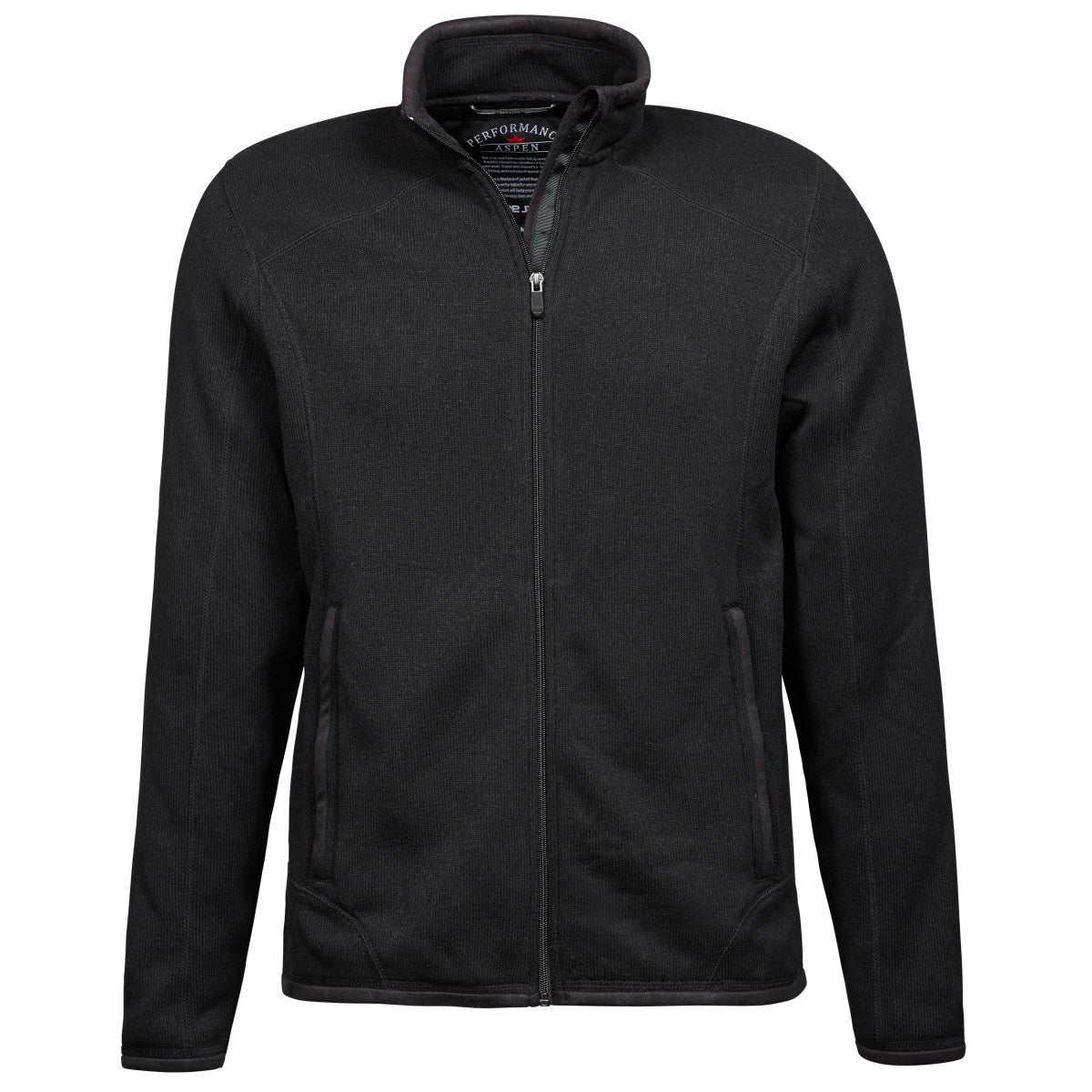 Black - Front - Tee Jays Mens Aspen Full Zip Jacket