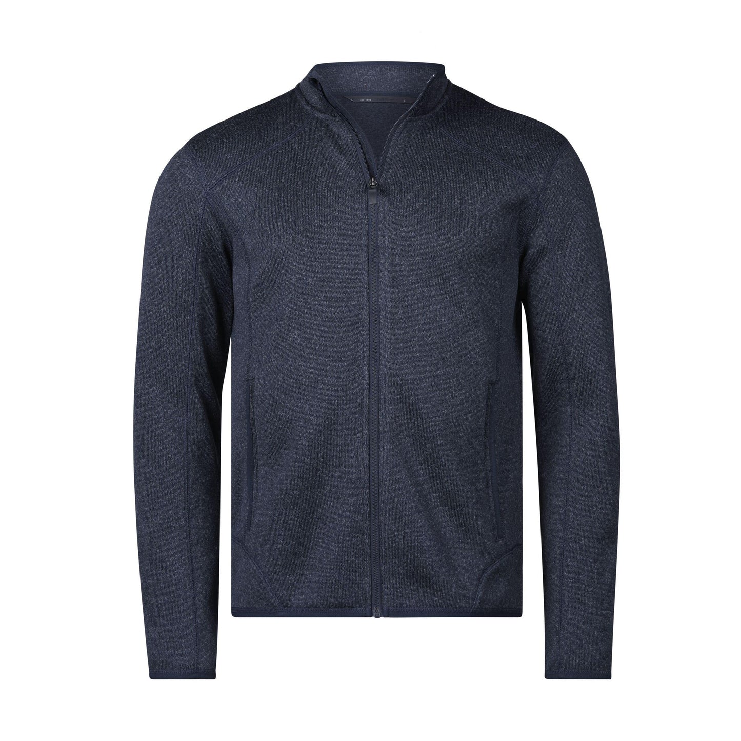 Navy Melange - Front - Tee Jays Mens Aspen Full Zip Jacket