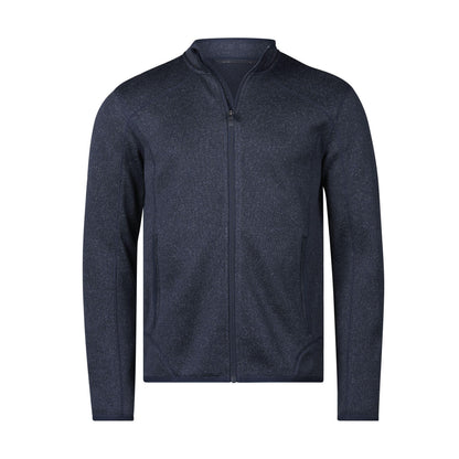 Navy Melange - Front - Tee Jays Mens Aspen Full Zip Jacket