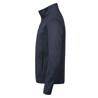 Navy Melange - Side - Tee Jays Mens Aspen Full Zip Jacket