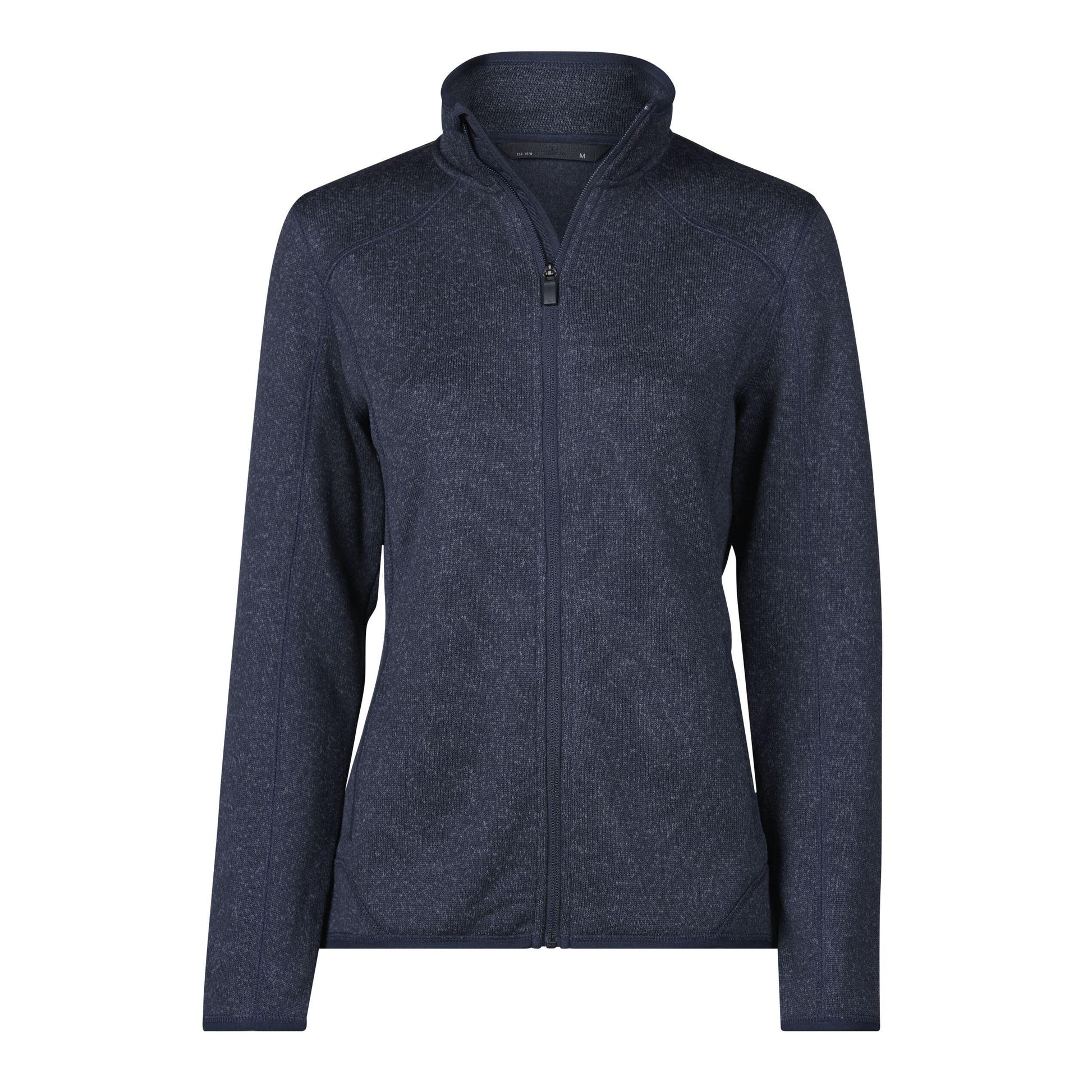 Navy Melange - Back - Tee Jays Womens-Ladies Full Zip Aspen Jacket