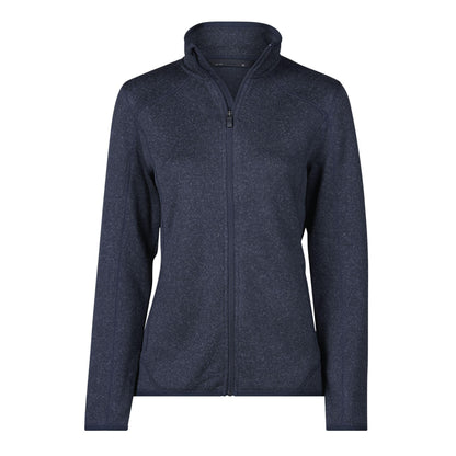 Navy Melange - Back - Tee Jays Womens-Ladies Full Zip Aspen Jacket