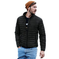 Black - Side - Tee Jays Mens Padded Zepelin Jacket