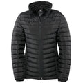 Black - Front - Tee Jays Womens-Ladies Padded Zepelin Jacket