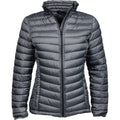 Space Grey - Front - Tee Jays Womens-Ladies Padded Zepelin Jacket