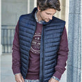 Deep Navy - Side - Tee Jays Mens Padded Zepelin Vest Jacket - Gilet