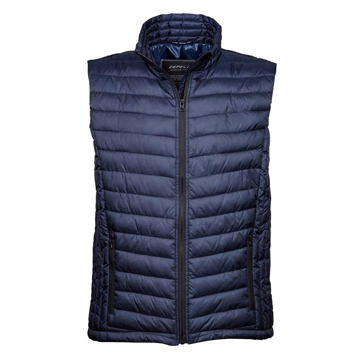 Deep Navy - Front - Tee Jays Mens Padded Zepelin Vest Jacket - Gilet
