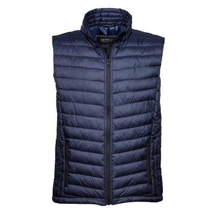 Deep Navy - Front - Tee Jays Mens Padded Zepelin Vest Jacket - Gilet