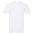 White - Front - Fruit Of The Loom Mens Super Premium Short Sleeve Crew Neck T-Shirt