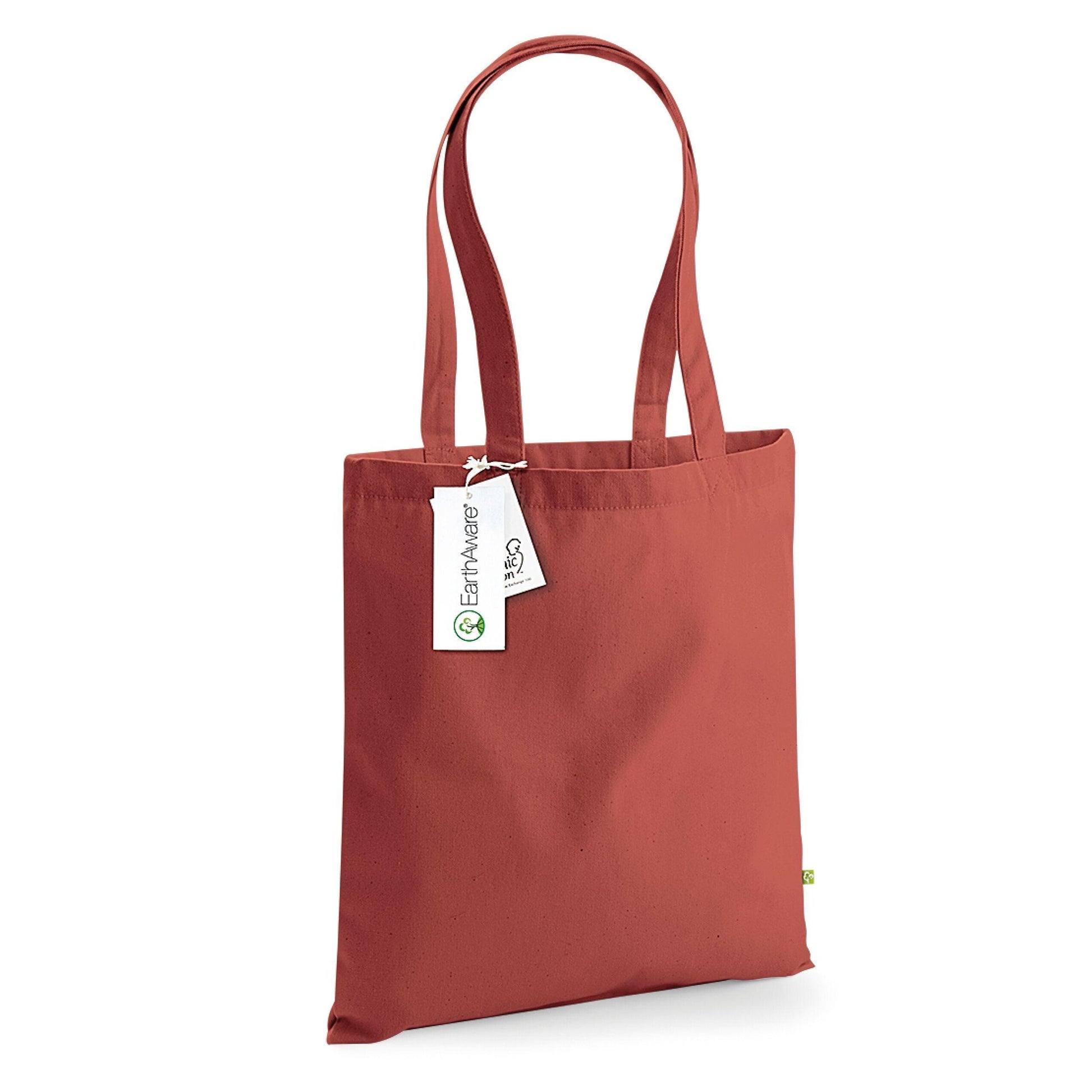 Orange Rust - Side - Westford Mill EarthAware Organic Bag For Life (10 Litres)