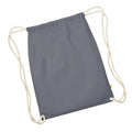 Graphite - Front - Westford Mill Earthware Organic Gymsac (13 Litres)