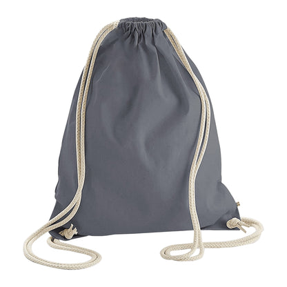 Graphite - Back - Westford Mill Earthware Organic Gymsac (13 Litres)