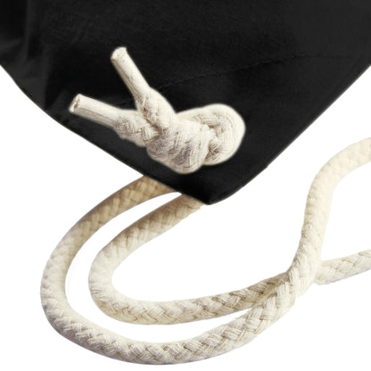 Black - Side - Westford Mill Earthware Organic Gymsac (13 Litres)