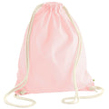 Pastel Pink - Front - Westford Mill Earthware Organic Gymsac (13 Litres)