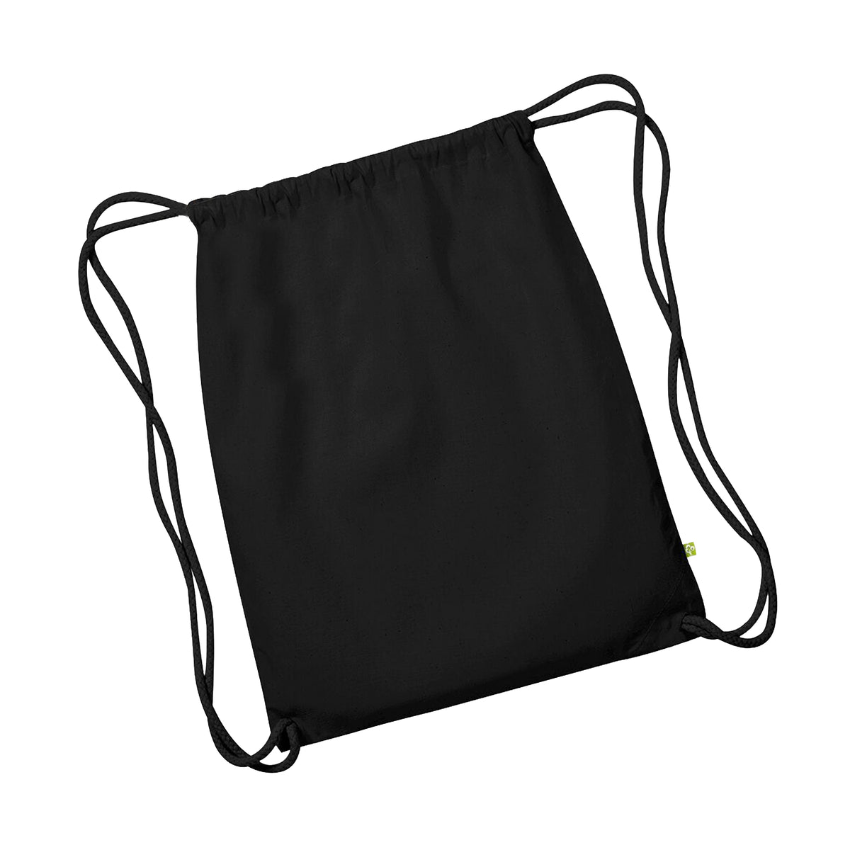 Black-Black - Front - Westford Mill Earthware Organic Gymsac (13 Litres)