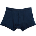 Deep Navy - Front - Fruit Of The Loom Mens Classic Shorty Cotton Rich Boxer Shorts (Pack Of 2)