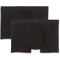 Black - Lifestyle - Fruit Of The Loom Mens Classic Shorty Cotton Rich Boxer Shorts (Pack Of 2)