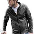 Dark Grey - Lifestyle - Tee Jays Mens Full Zip Active Lightweight Fleece Jacket